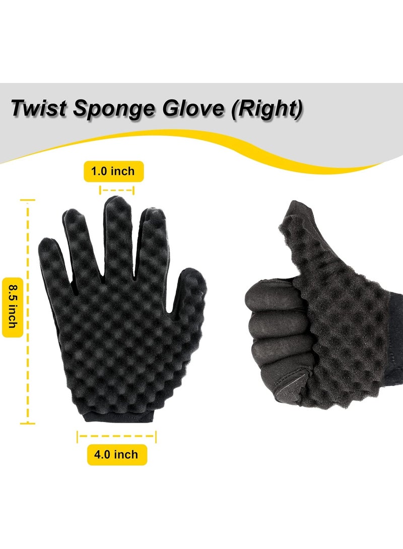 مجموعة اسفنجة منحنية مع قفاز ، فرشاة معدنية اختيار وشط للرجال والنساء - Image 4